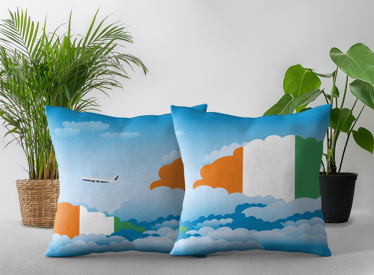 Cote DIvoire Day Clouds Pillow Case