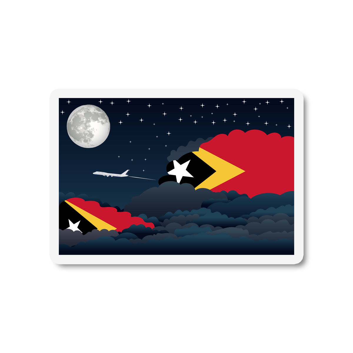 East Timor Night Clouds Magnet