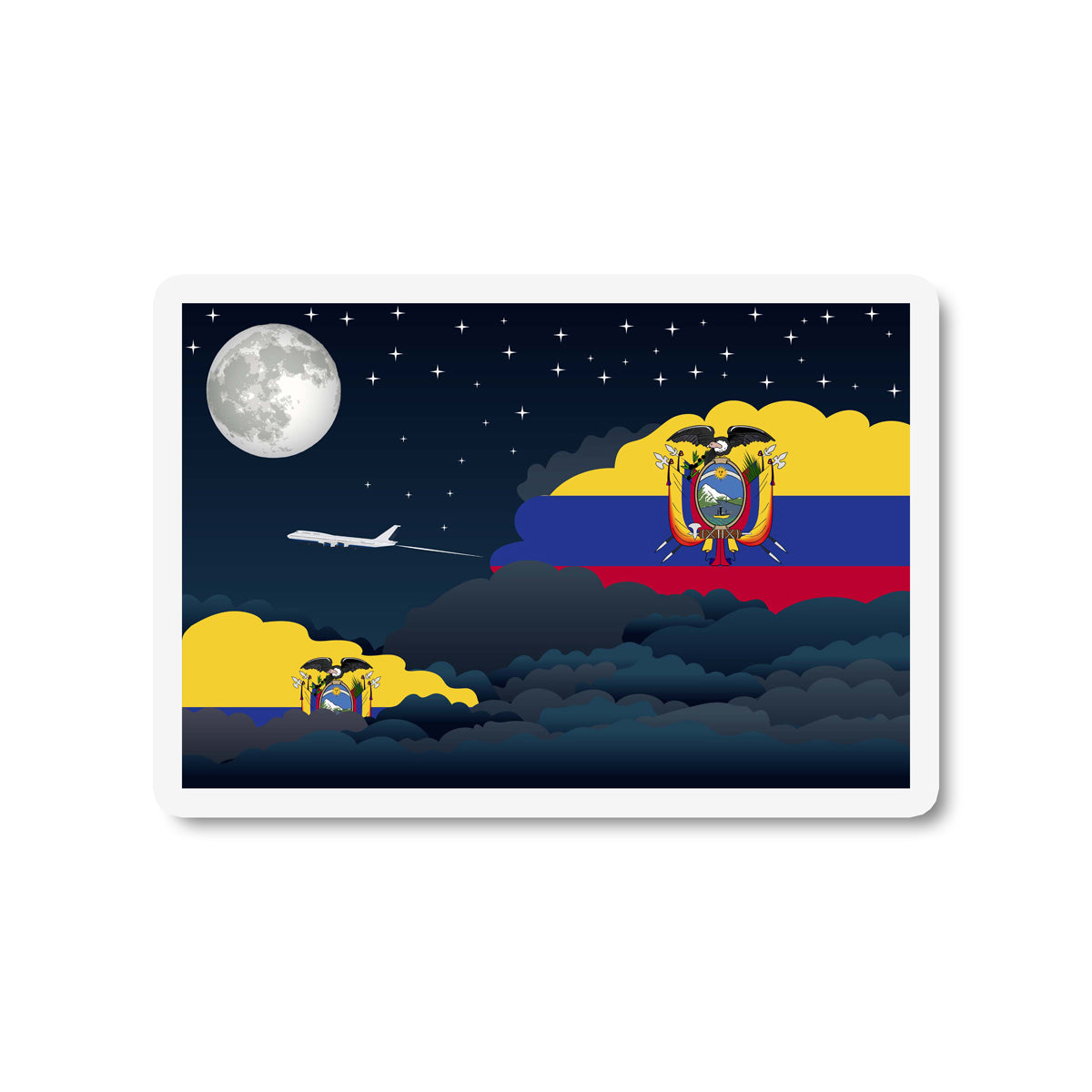 Ecuador Night Clouds Magnet