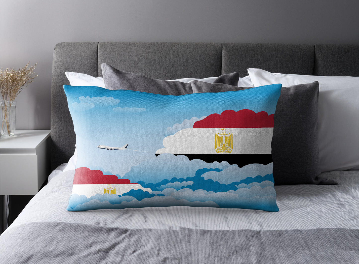 Egypt Day Clouds Pillow Case