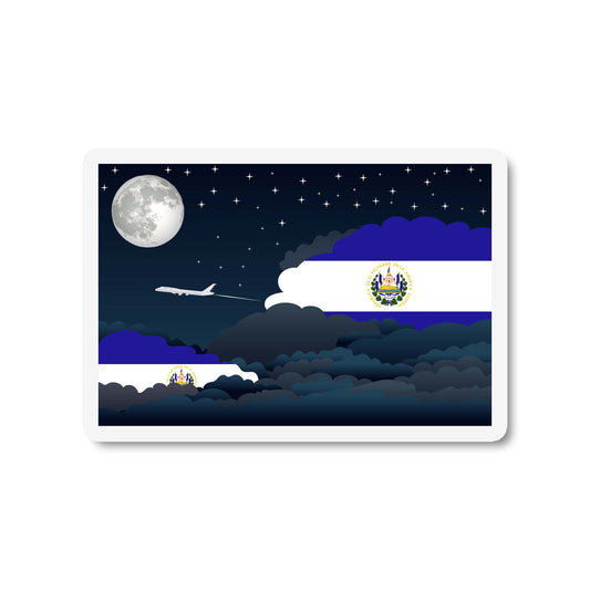 El Salvador Night Clouds Fridge Magnet
