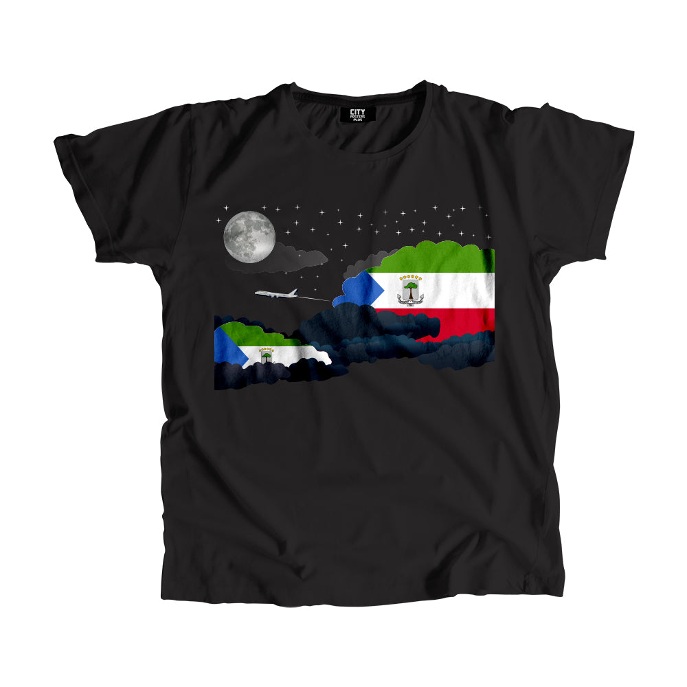 Equatorial Guinea Night Clouds Men Unisex T-Shirt