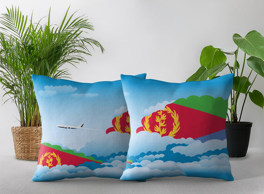 Eritrea Day Clouds Pillow Case