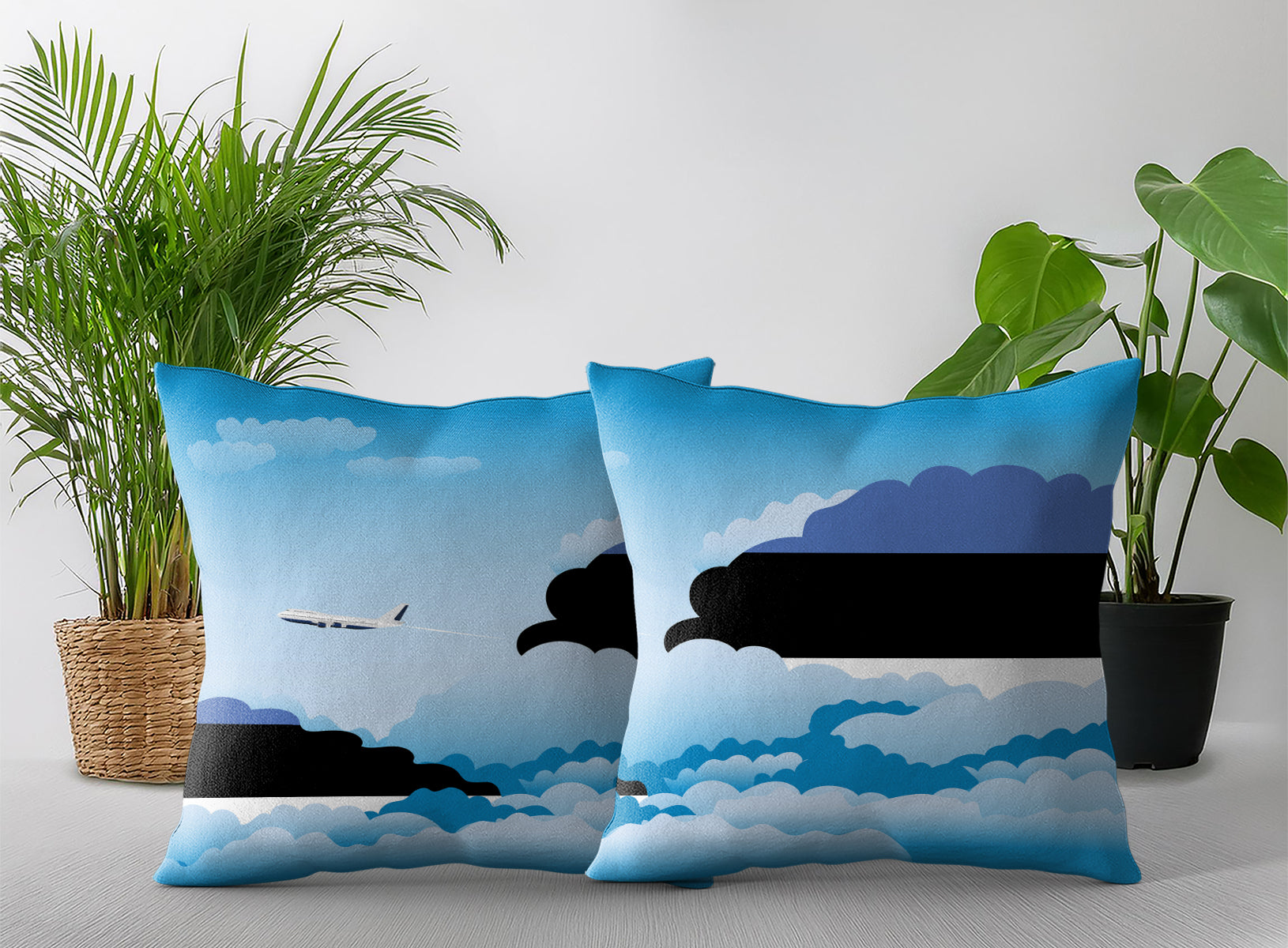 Estonia Day Clouds Pillow Case