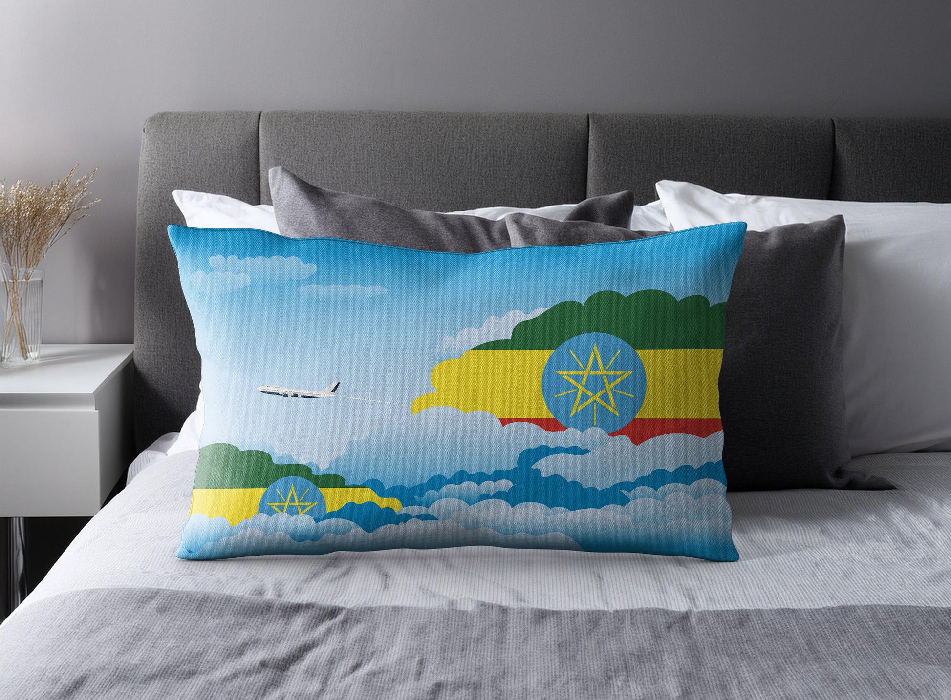 Ethiopia Day Clouds Pillow Case