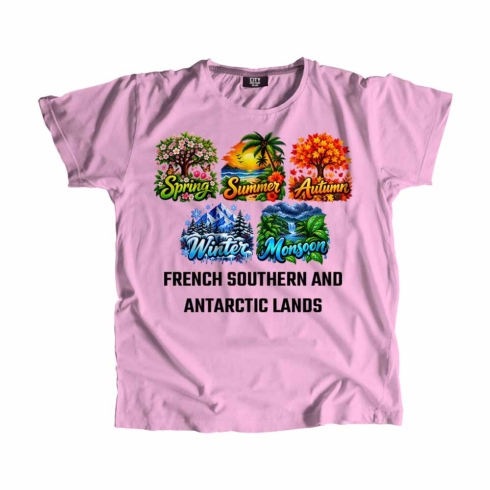 FRENCH SOUTHERN AND ANTARCTIC LANDS Seasons Seasons Unisex T-Shirt | City Posters Plus