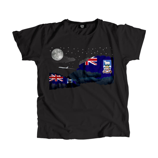 Falkland Islands Night Clouds Men Unisex T-Shirt