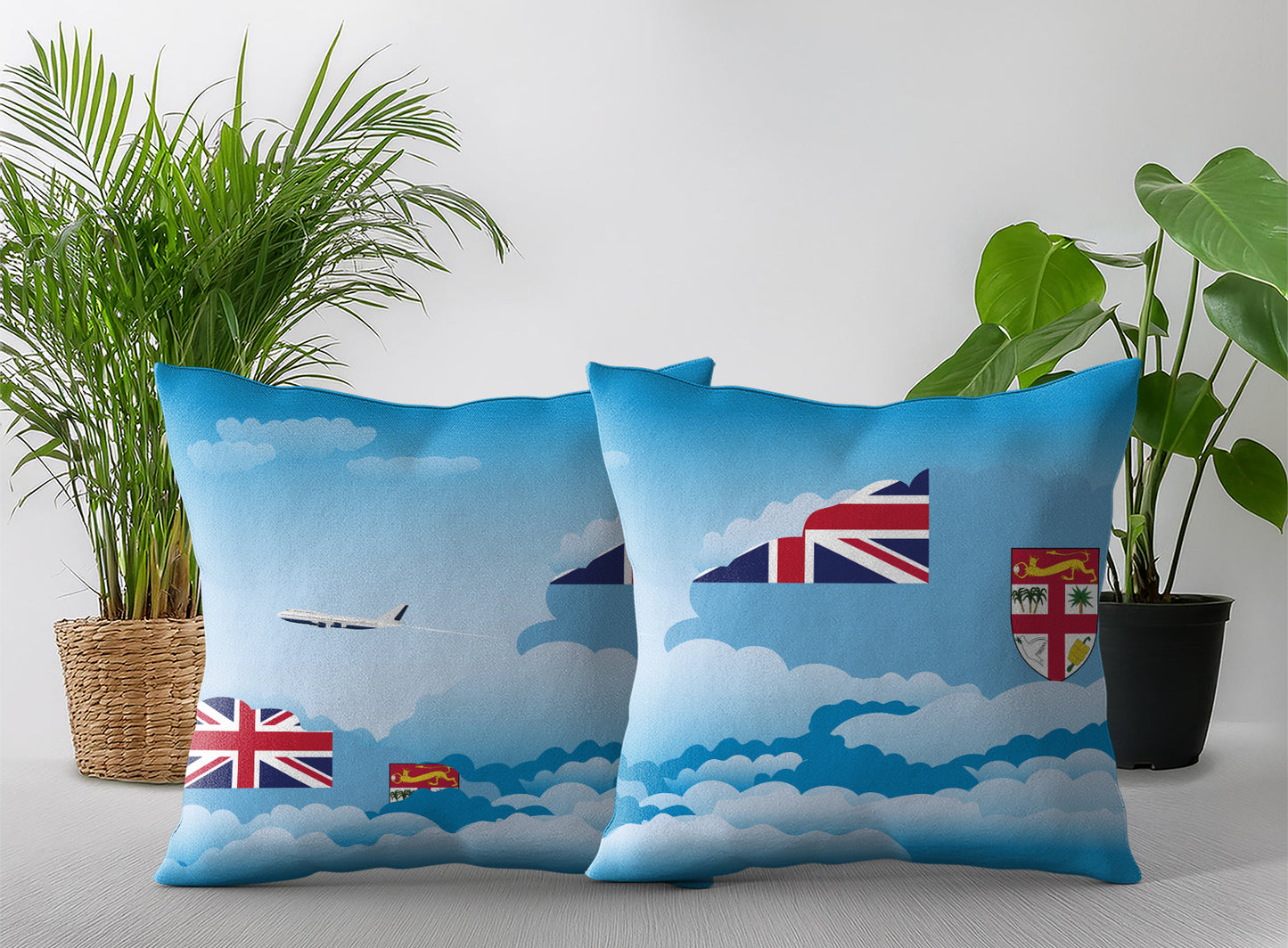 Fiji Day Clouds Pillow Case