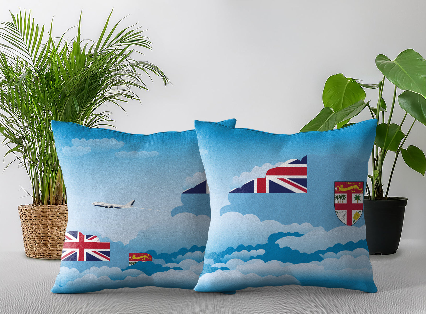 Fiji Day Clouds Pillow Case