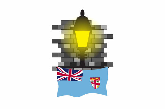 Fiji Street Lamp Bricks Sticker