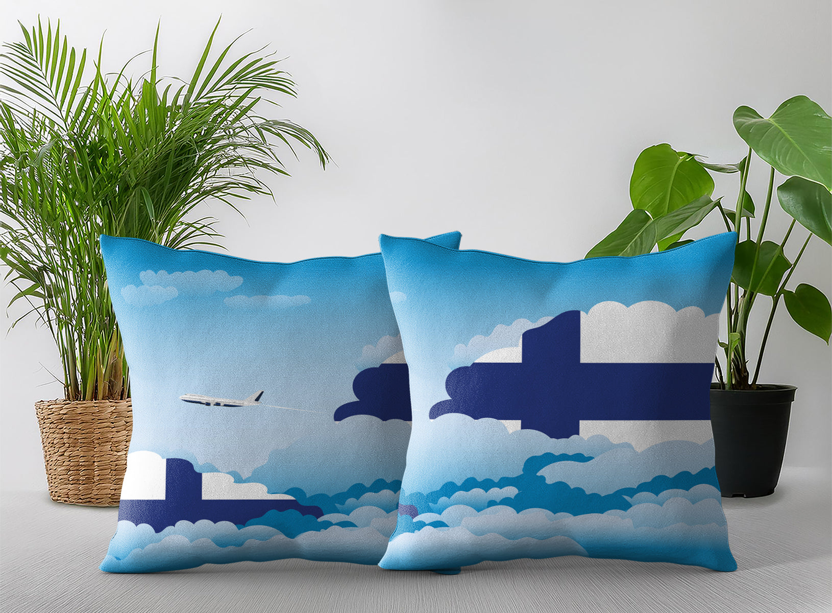 Finland Day Clouds Pillow Case