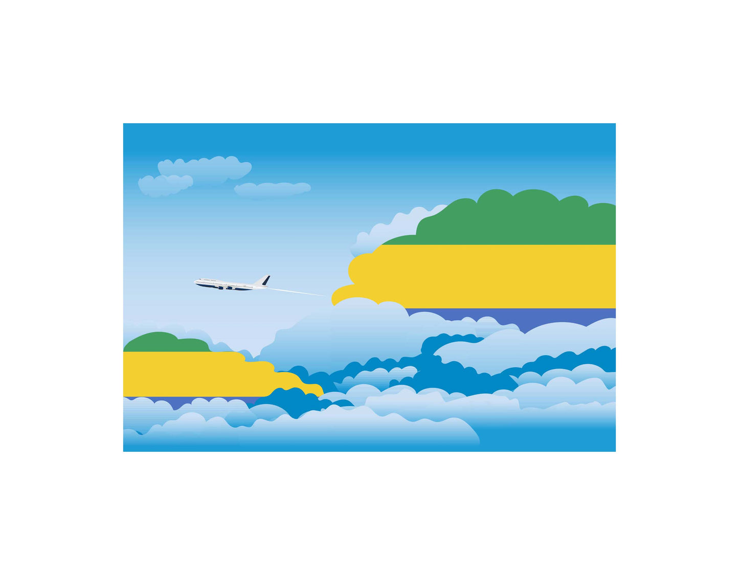 Gabon Day Clouds Blankets & Throws | Soft Premium Blankets | City Posters Plus