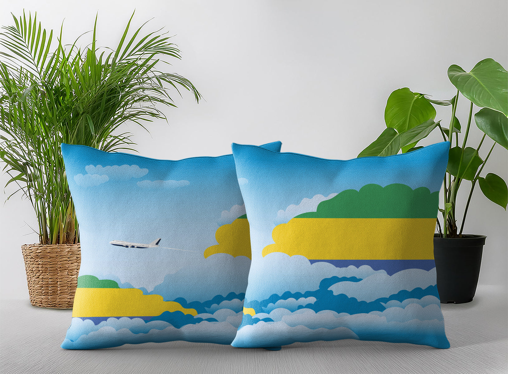 Gabon Day Clouds Pillow Case