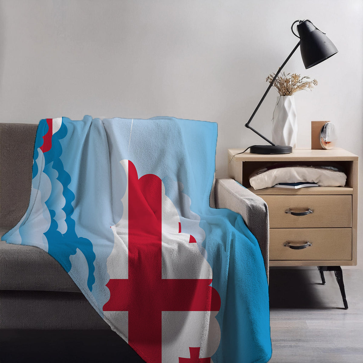 Georgia Day Clouds Blanket Throw