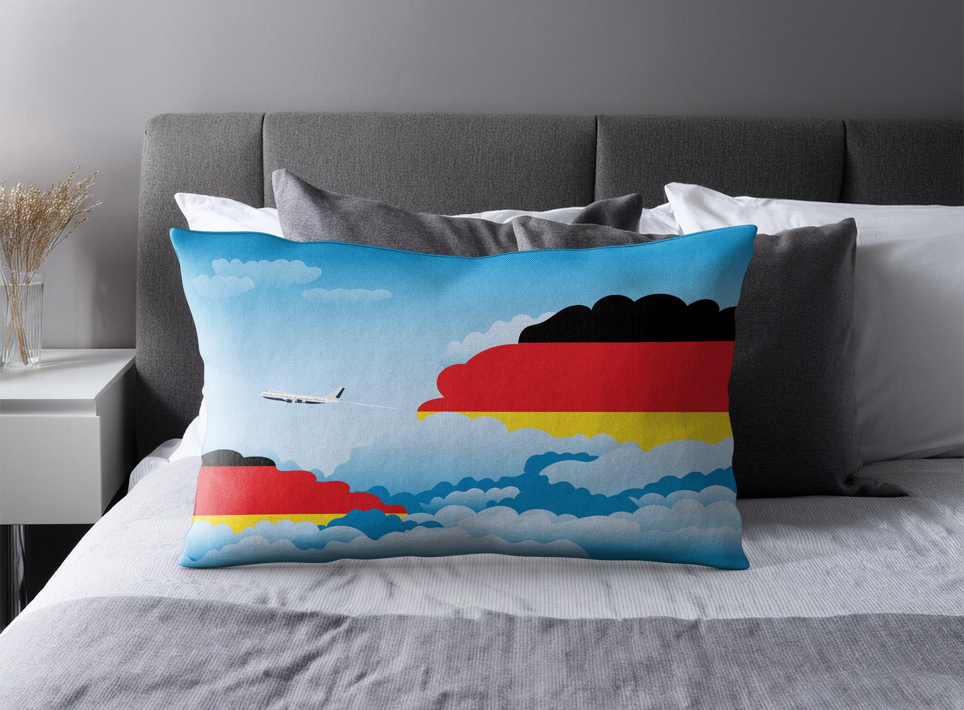 Germany Day Clouds Pillow Case