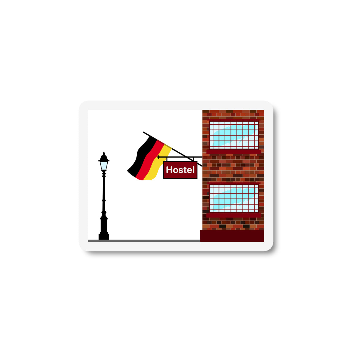 Germany Hostels Sticker