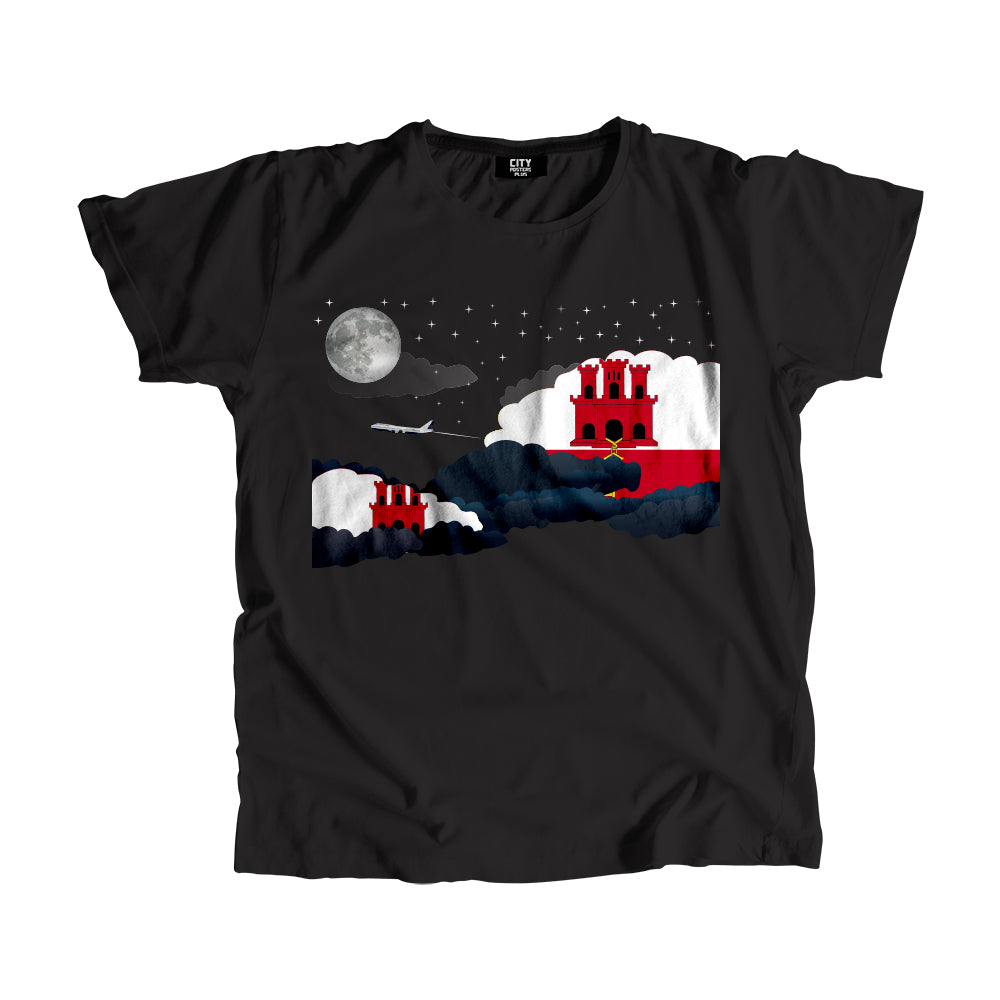 Gibraltar Night Clouds Men Unisex T-Shirt