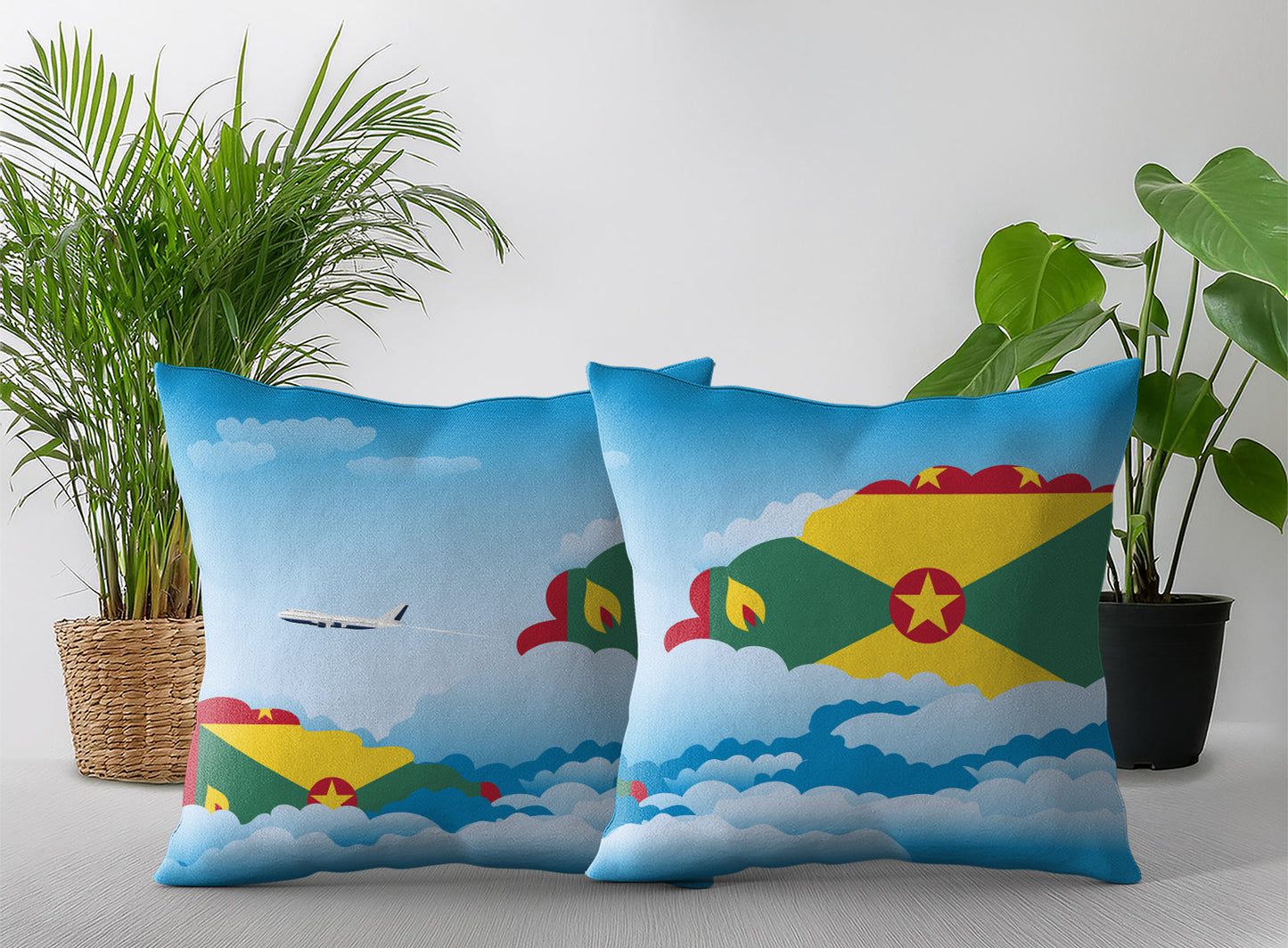 Grenada Day Clouds Pillow Case