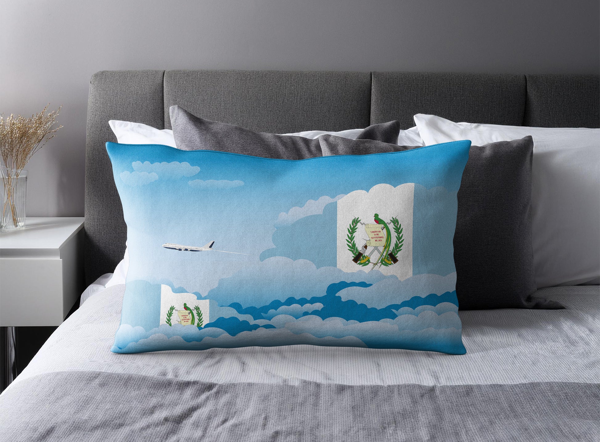 Guatemala Day Clouds Pillow Case