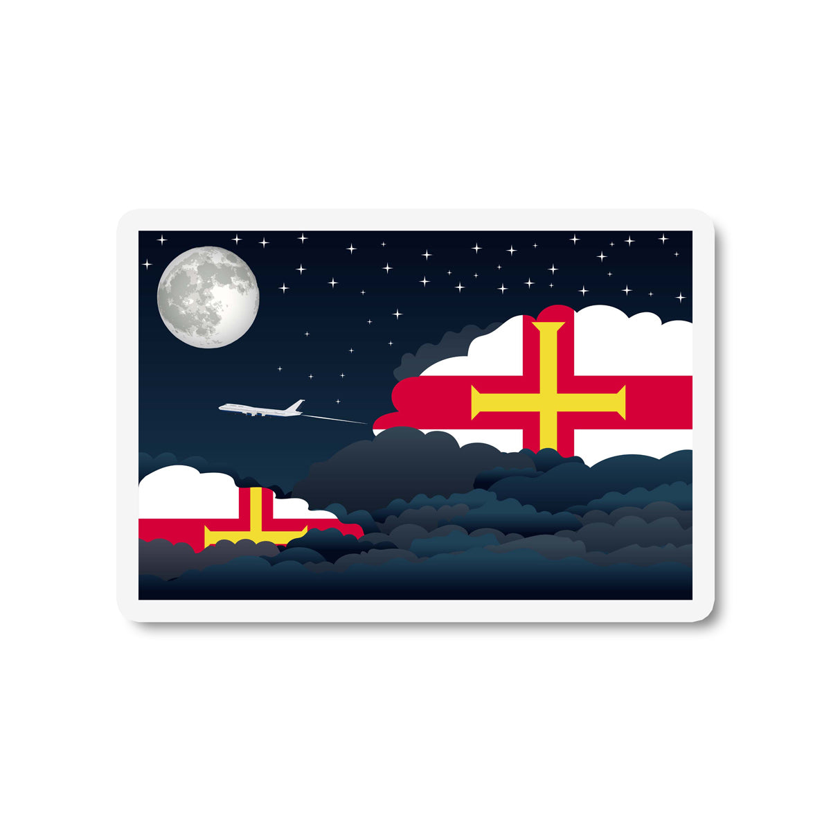 Guernsey Night Clouds Magnet