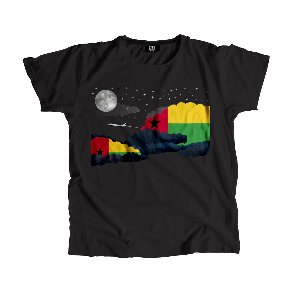 Guinea-Bissau Night Clouds Men Unisex T-Shirt