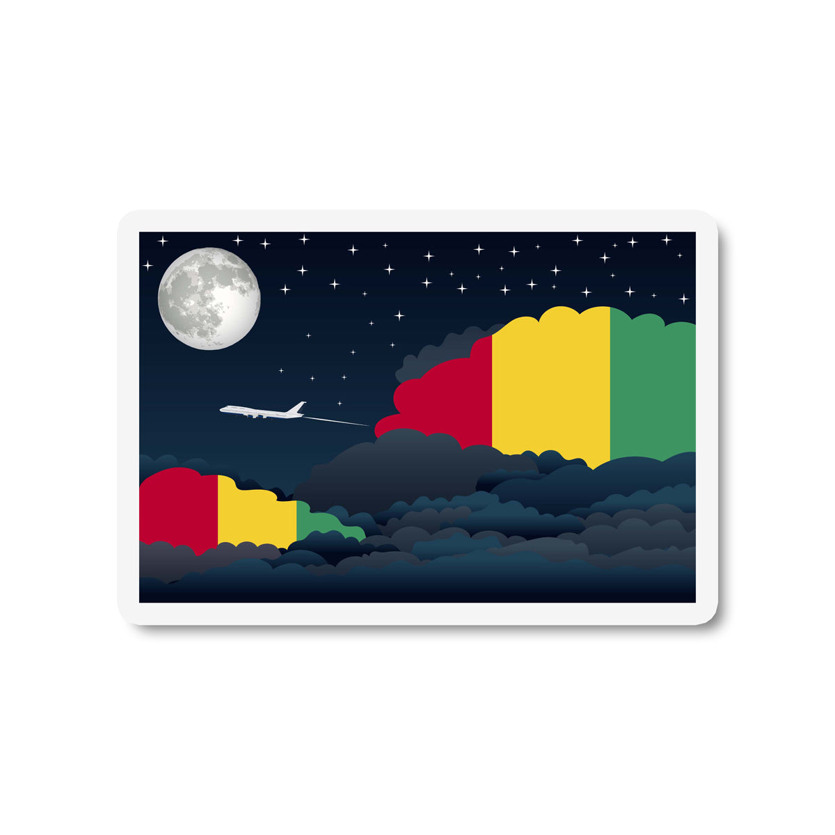 Guinea Night Clouds Magnet