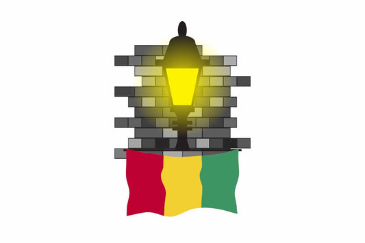 Guinea Street Lamp Bricks Sticker