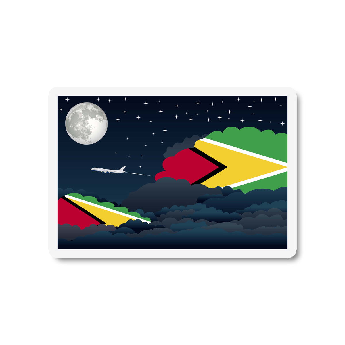 Guyana Night Clouds Magnet