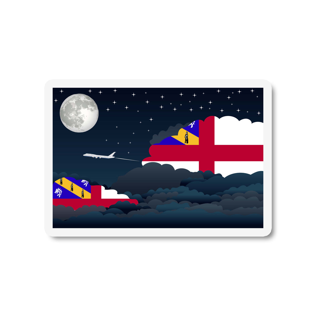 Herm Night Clouds Magnet