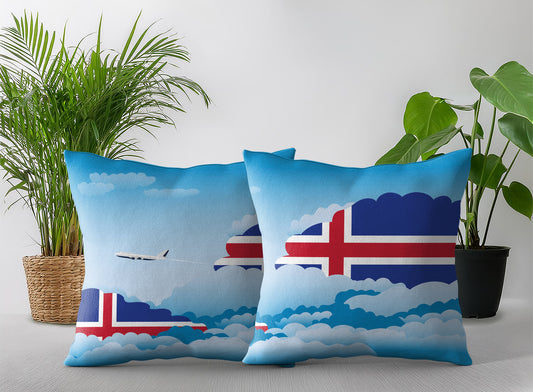 Iceland Day Clouds Pillow Case