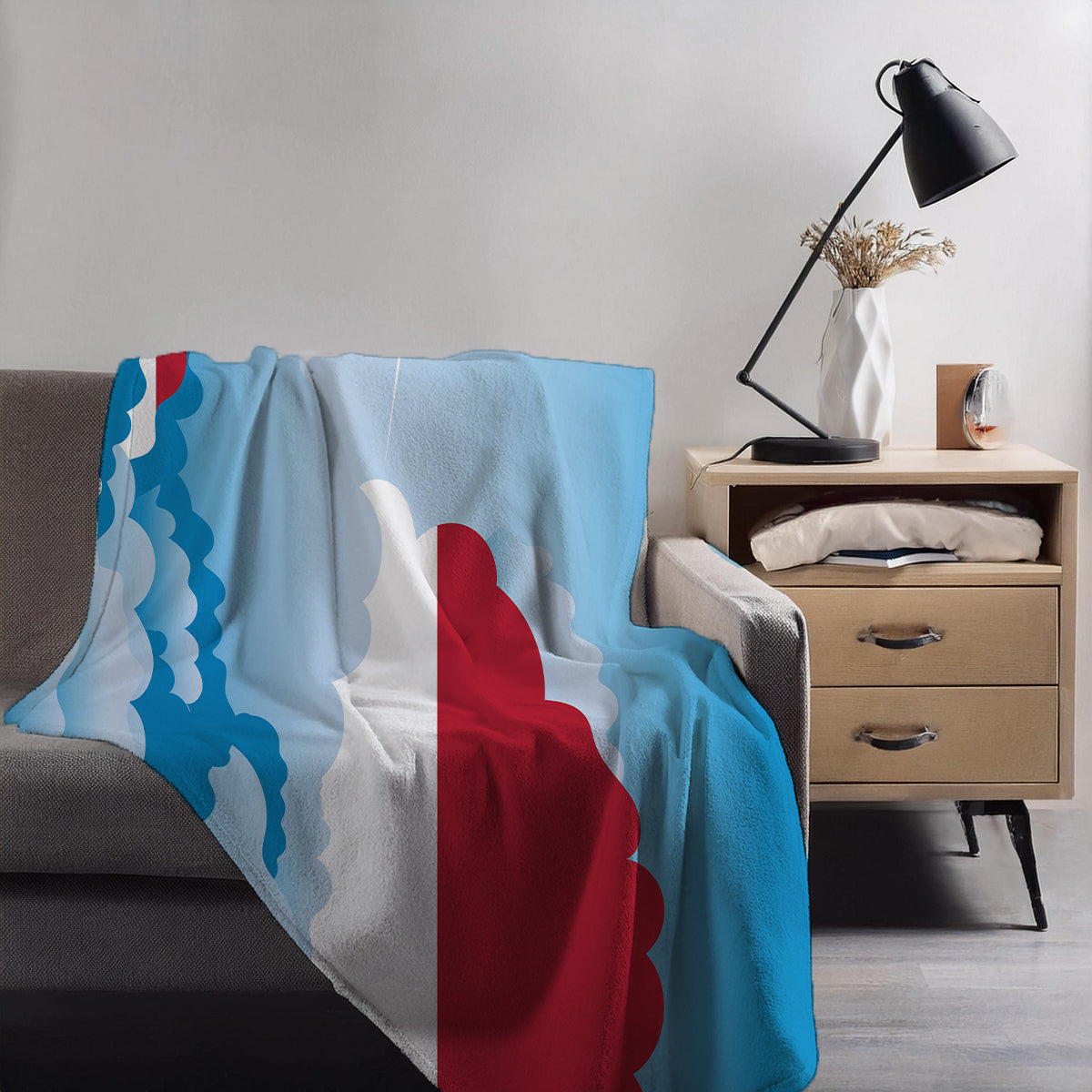 Indonesia Day Clouds Blanket Throw