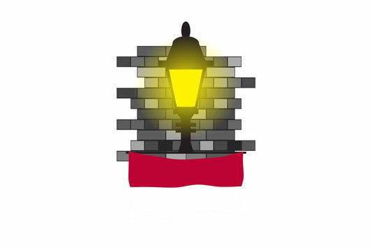 Indonesia Street Lamp Bricks Sticker