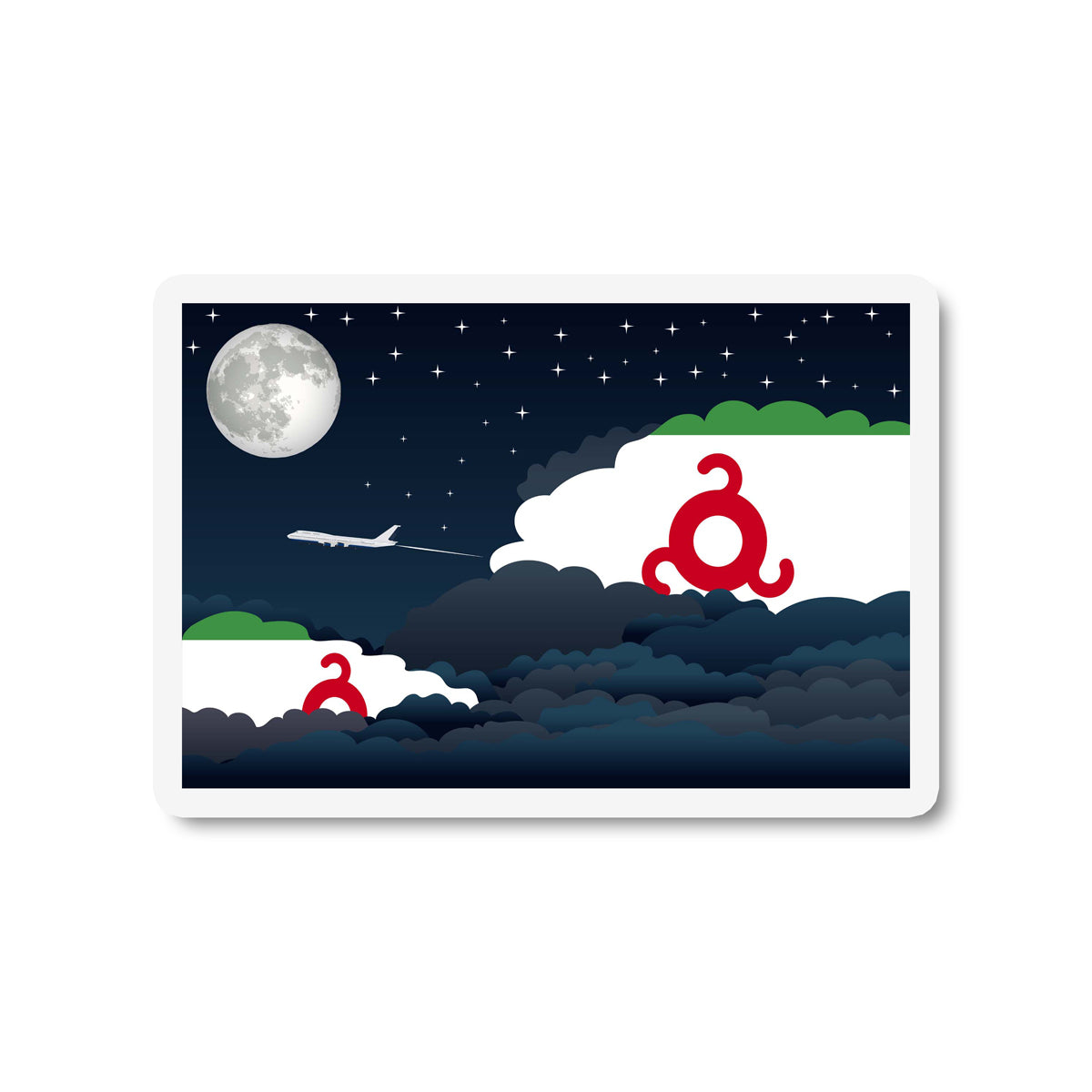 Ingushetia Night Clouds Magnet