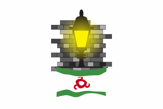 Ingushetia Street Lamp Bricks Sticker