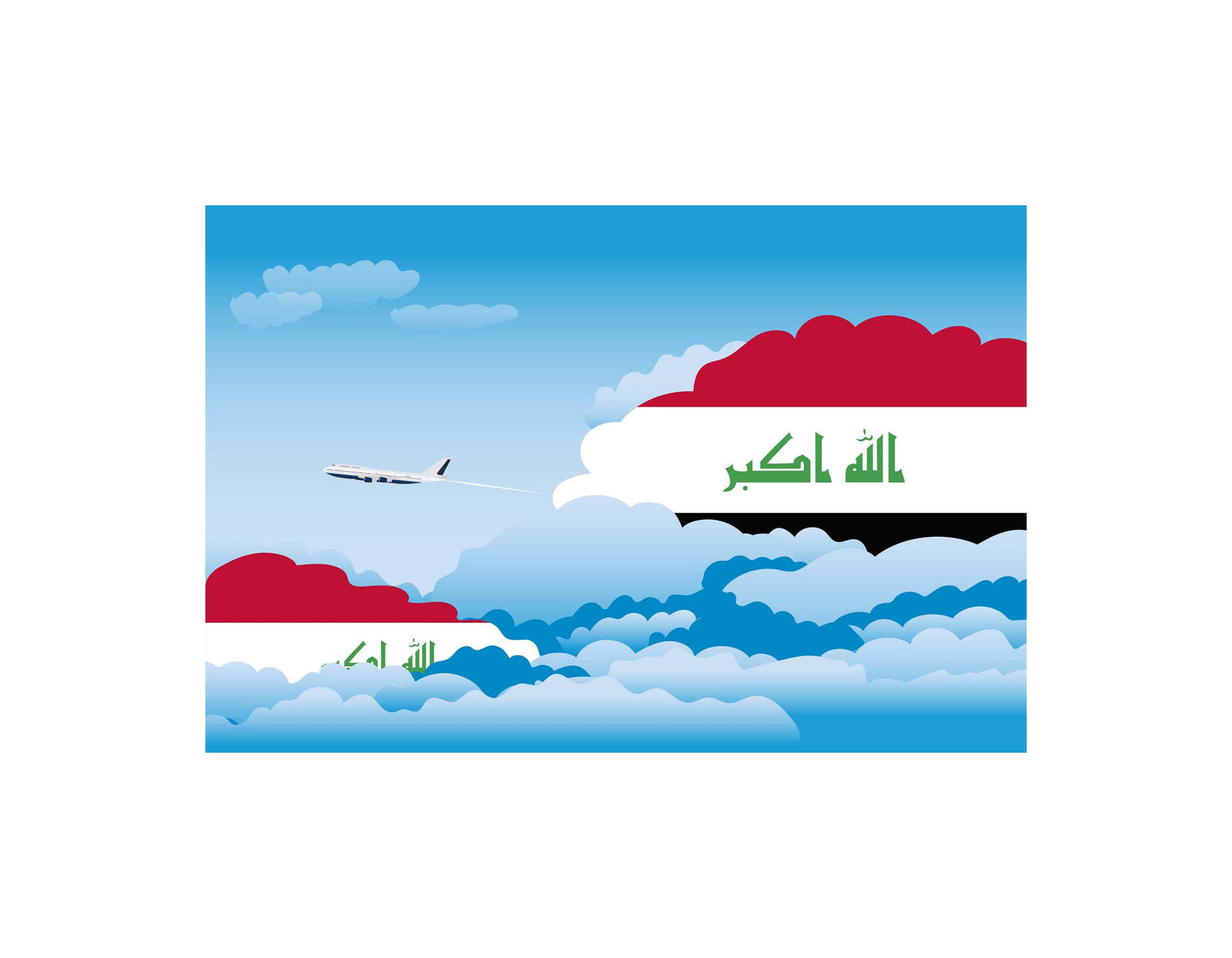 Iraq Day Clouds Blanket Throw