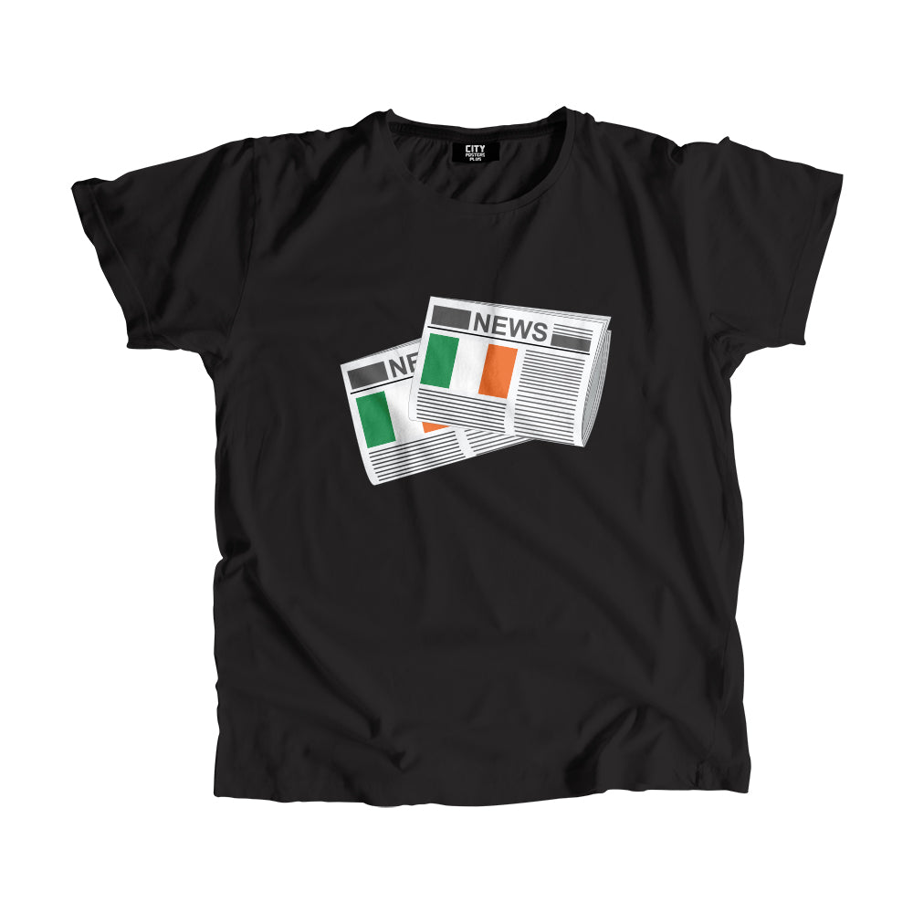 Ireland Newspapers Unisex T Shirt