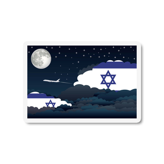 Israel Night Clouds Fridge Magnet