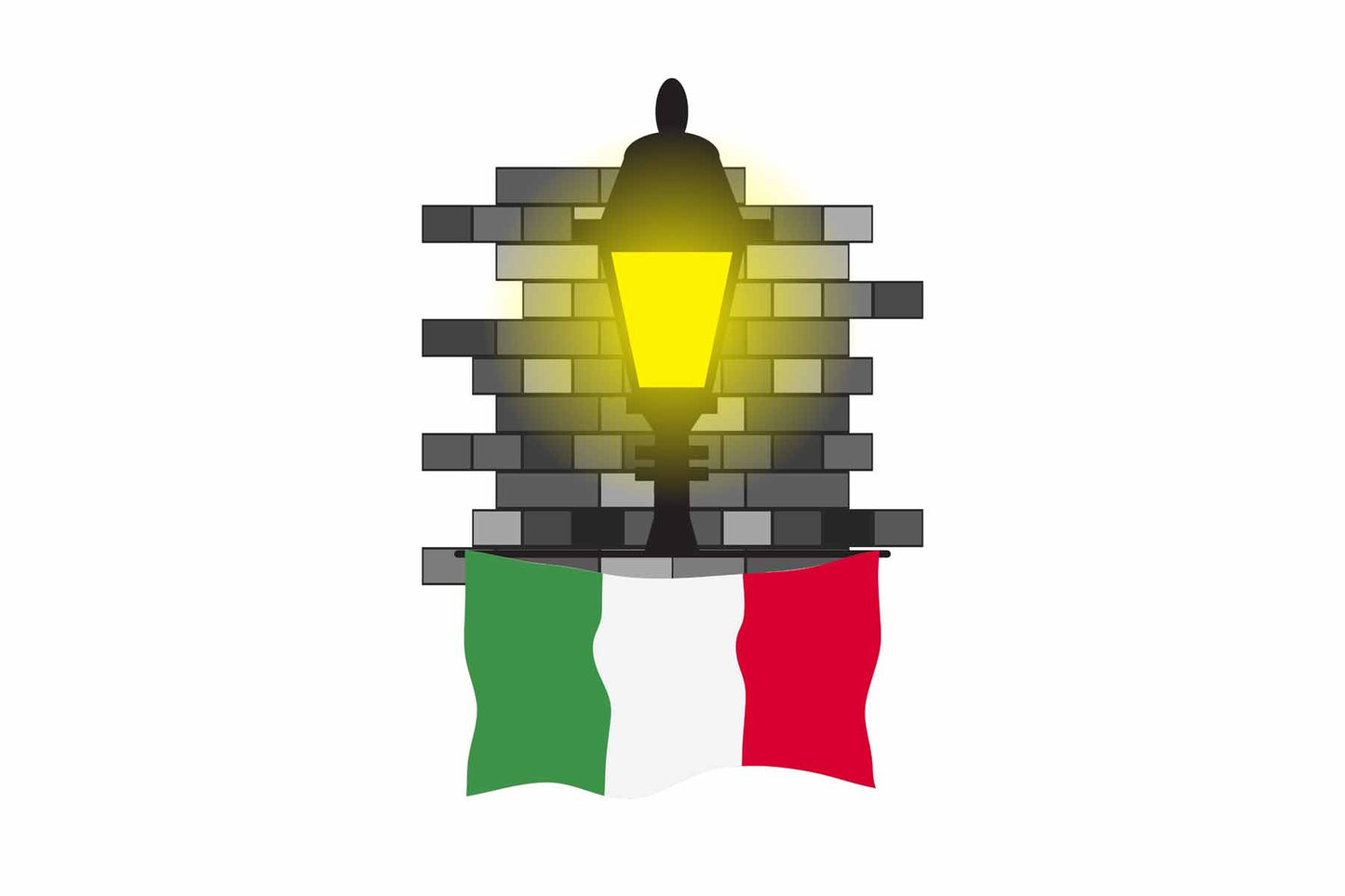 Italy Street Lamp Bricks Magnet