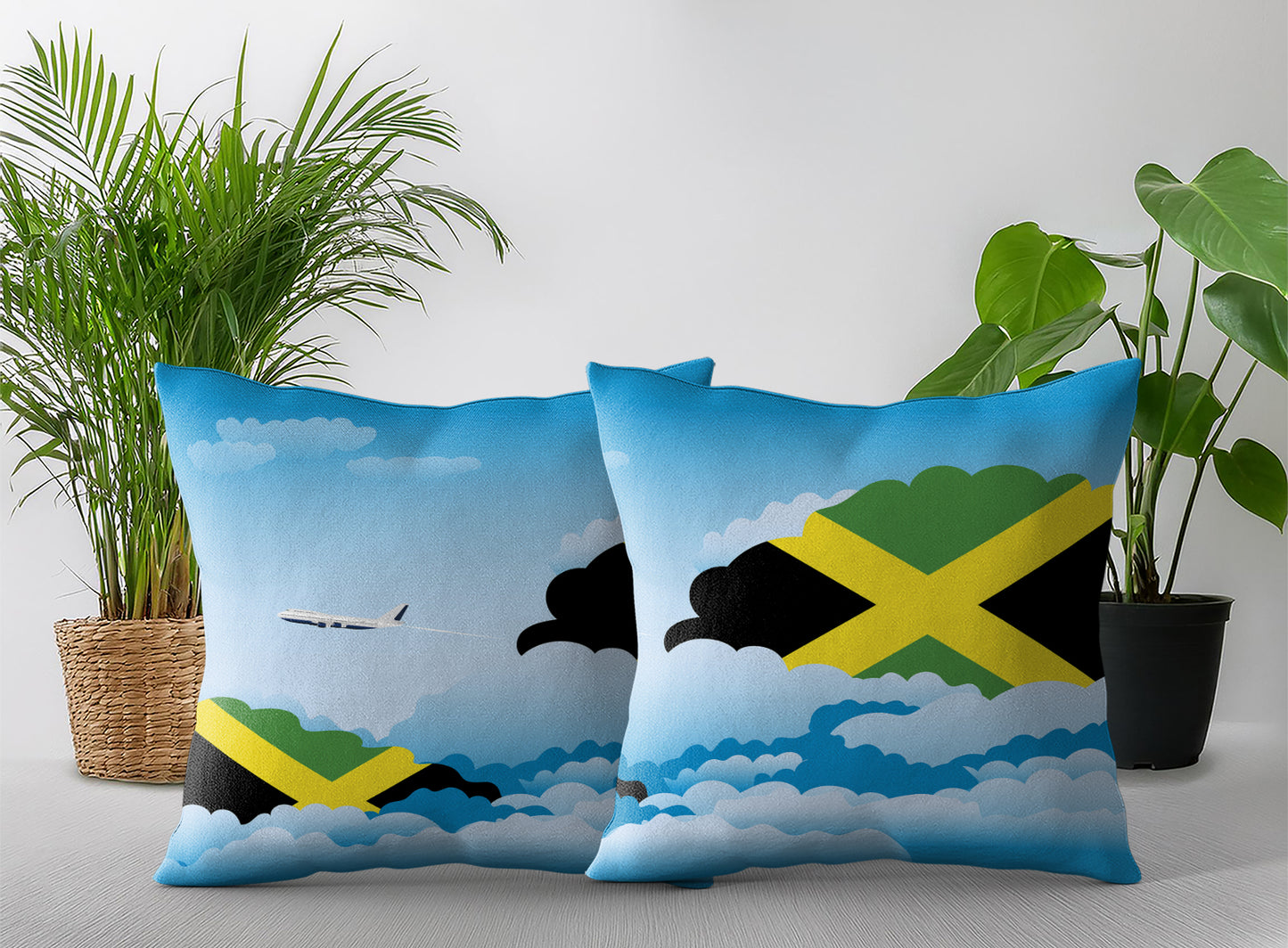 Jamaica Day Clouds Pillow Case