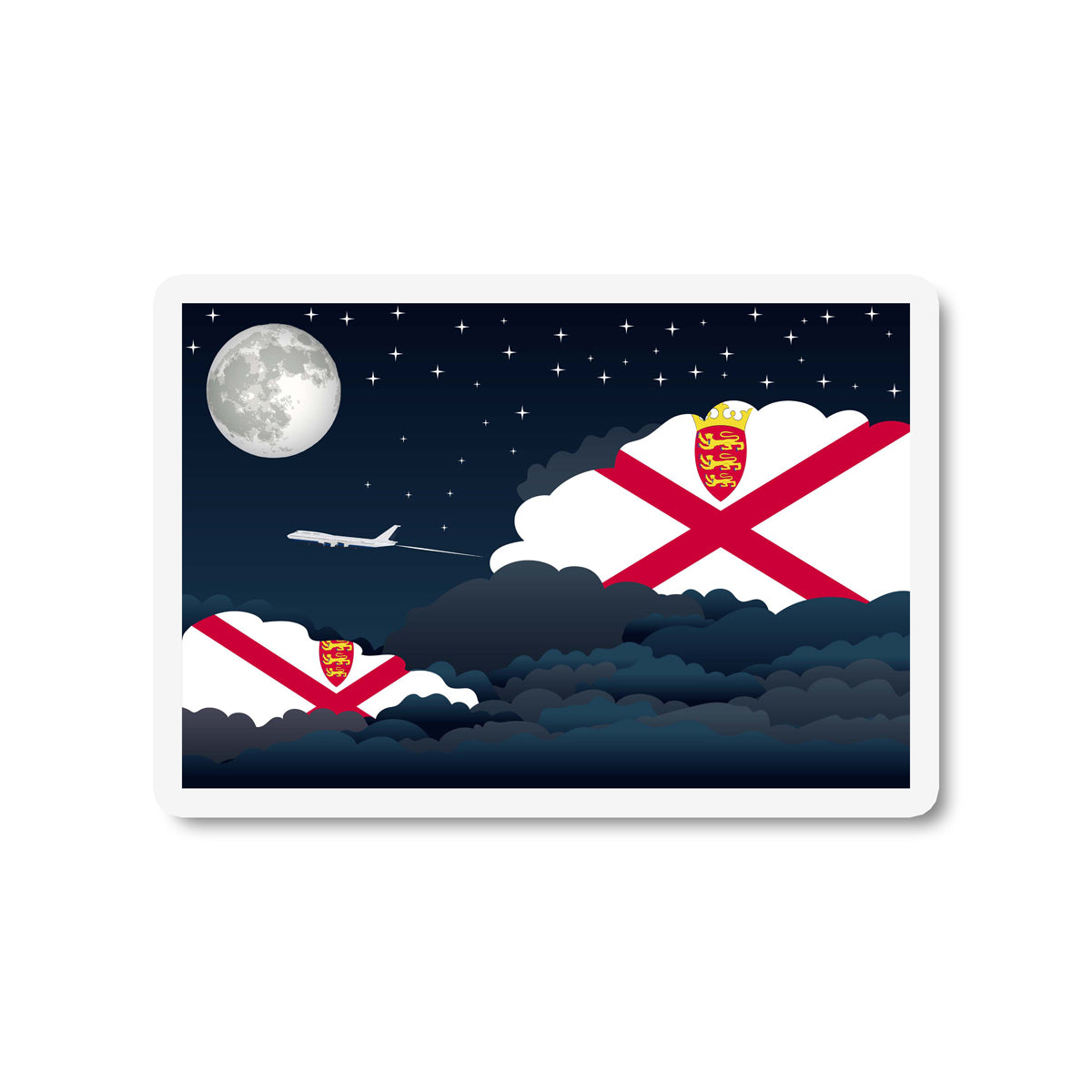 Jersey Night Clouds Fridge Magnet