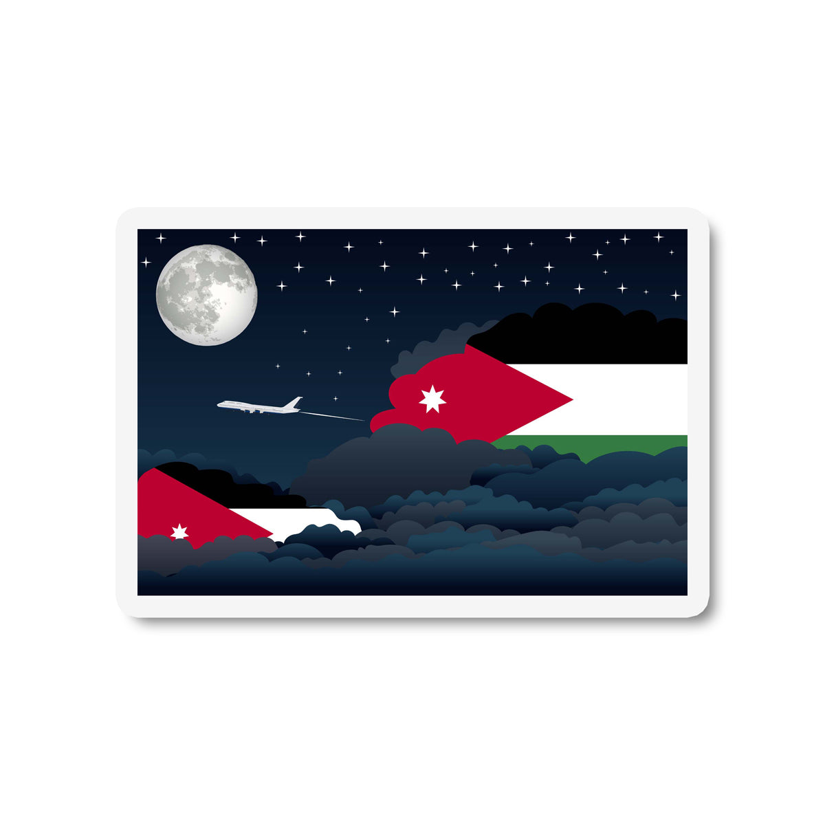 Jordan Night Clouds Magnet