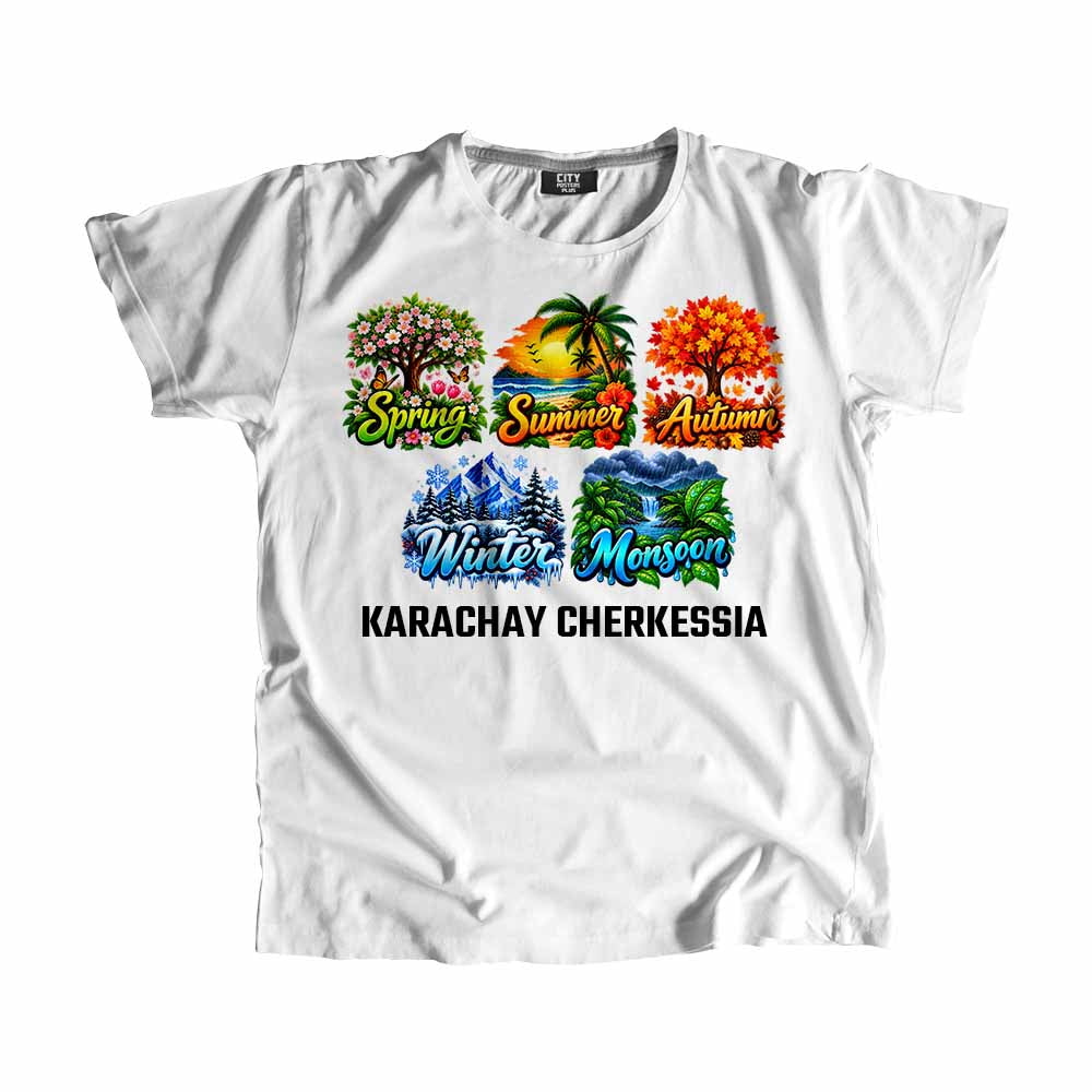 KARACHAY CHERKESSIA Seasons Seasons Unisex T-Shirt | City Posters Plus