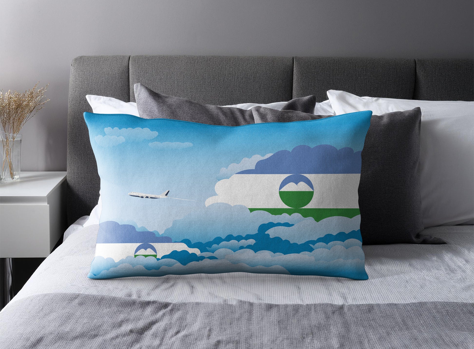 Kabardino Balkaria Day Clouds Pillow Case