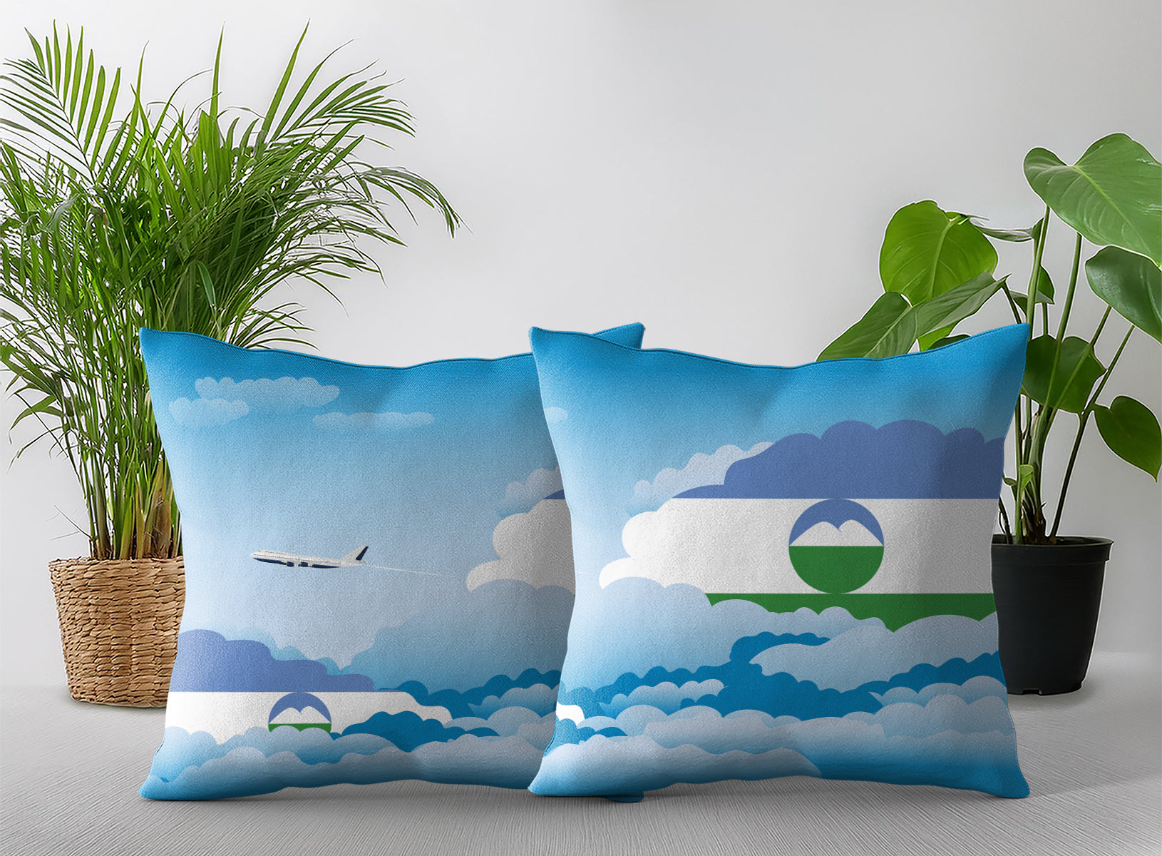 Kabardino Balkaria Day Clouds Pillow Case