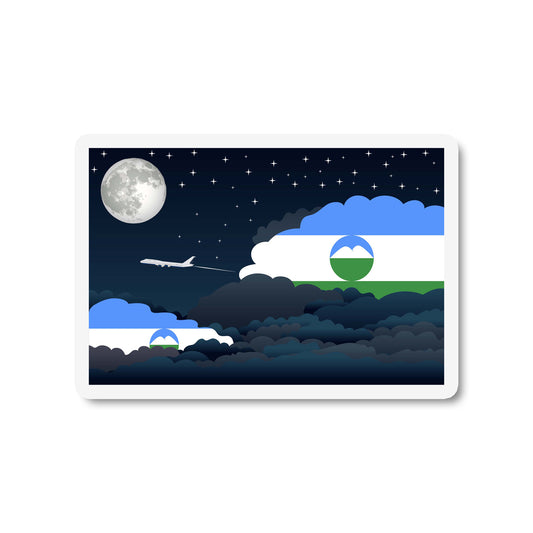 Kabardino Balkaria Night Clouds Magnet