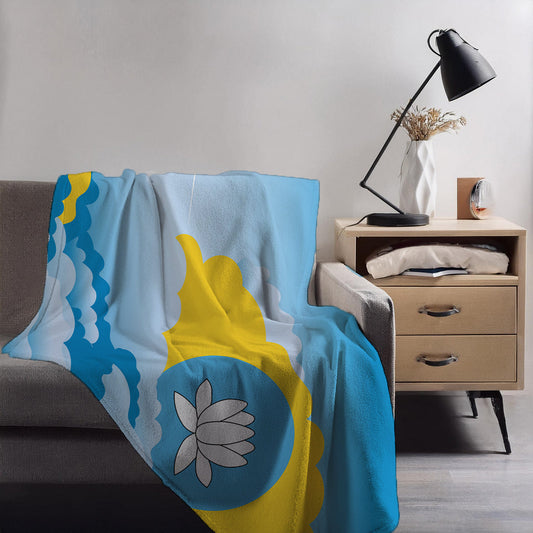 Kalmykia Day Clouds Blankets & Throws | Soft Premium Blankets | City Posters Plus