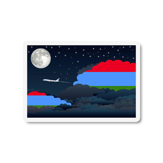 Karelia Night Clouds Fridge Magnet
