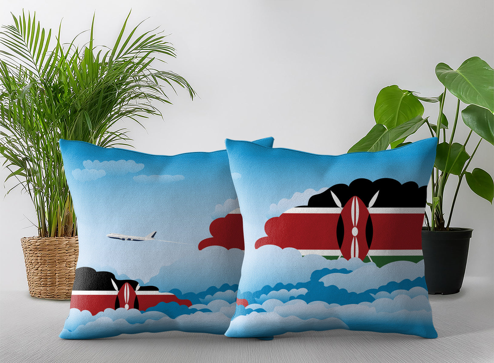 Kenya Day Clouds Pillow Case