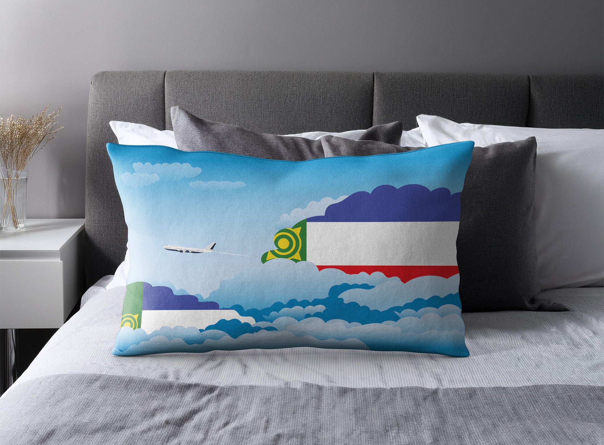 Khakassia Day Clouds Pillow Case