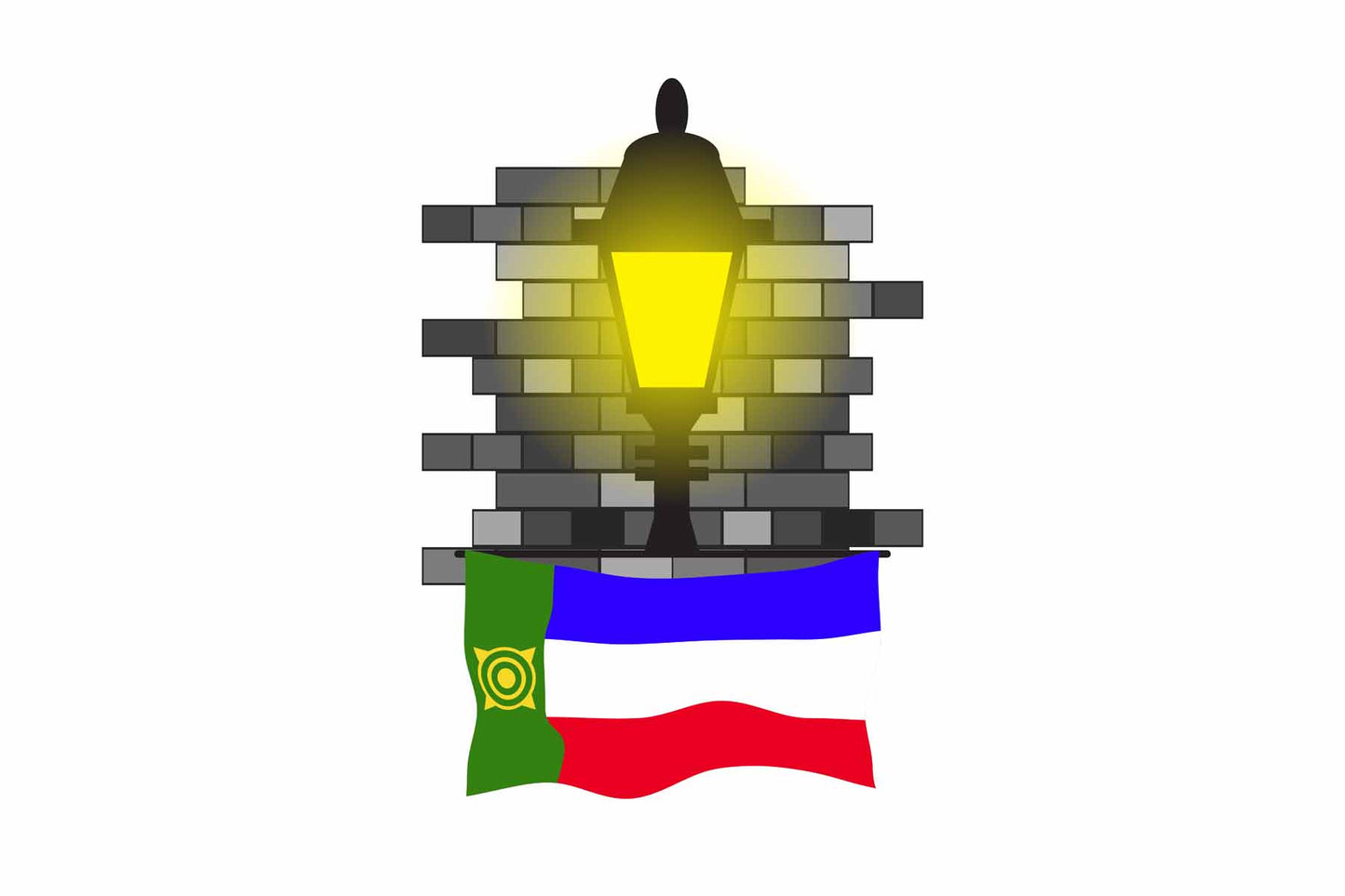 Khakassia Street Lamp Bricks Magnet